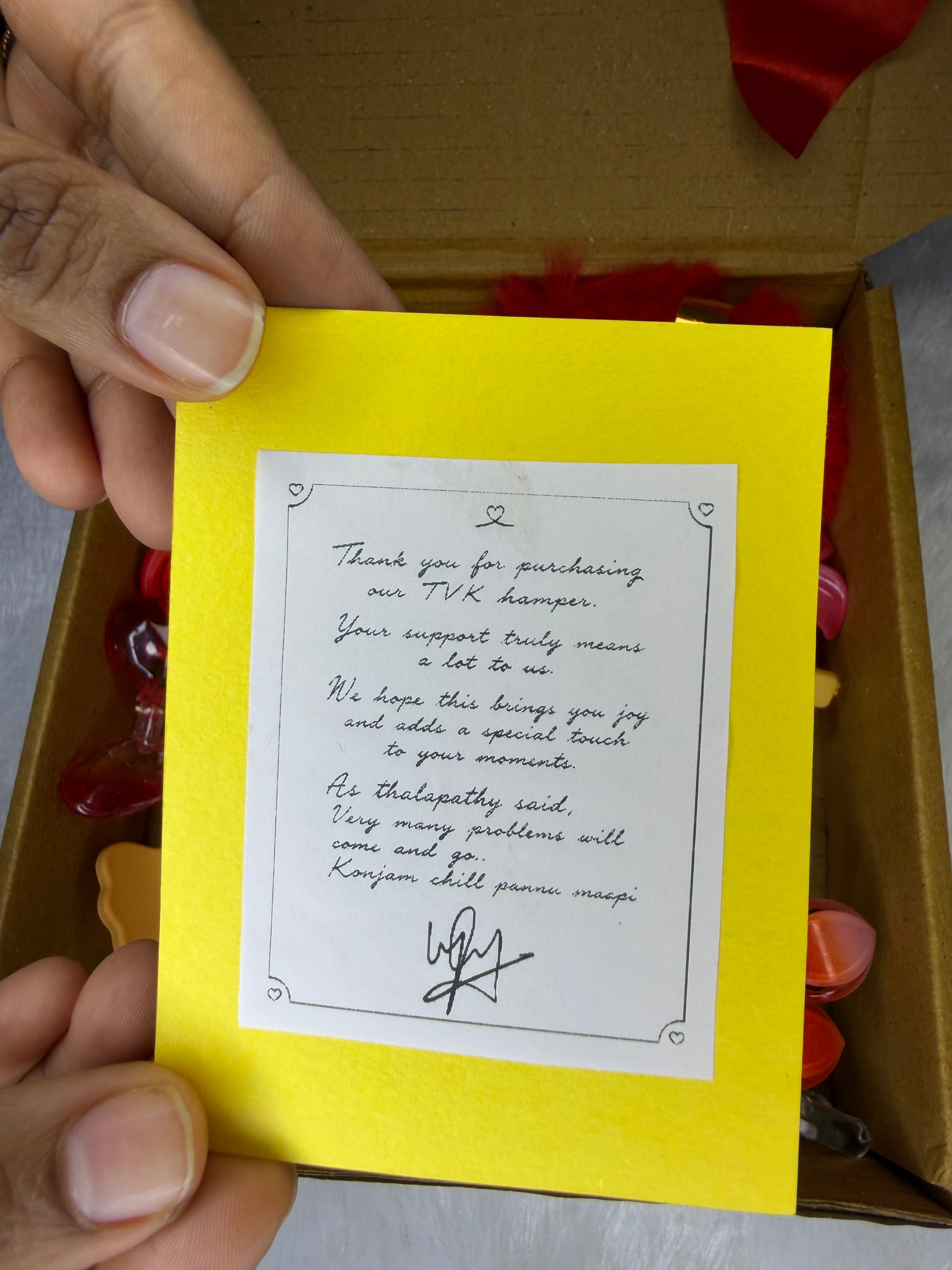 TVK Hamper - Thalapathy Special ♥️💛