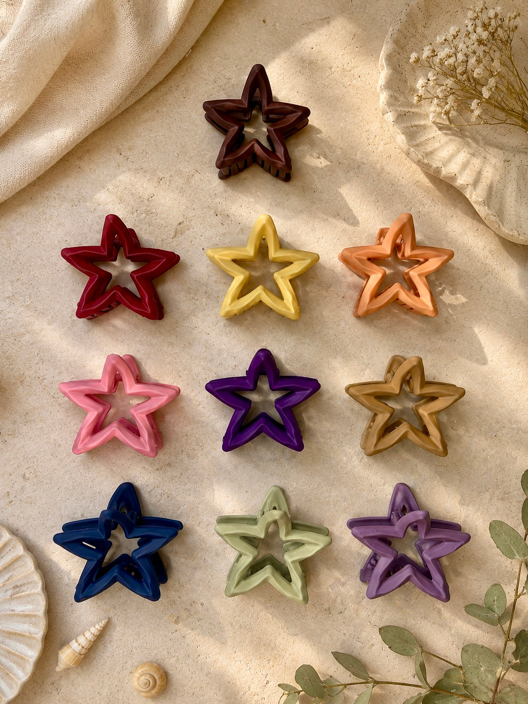Matte Finish Pastel Star Claws