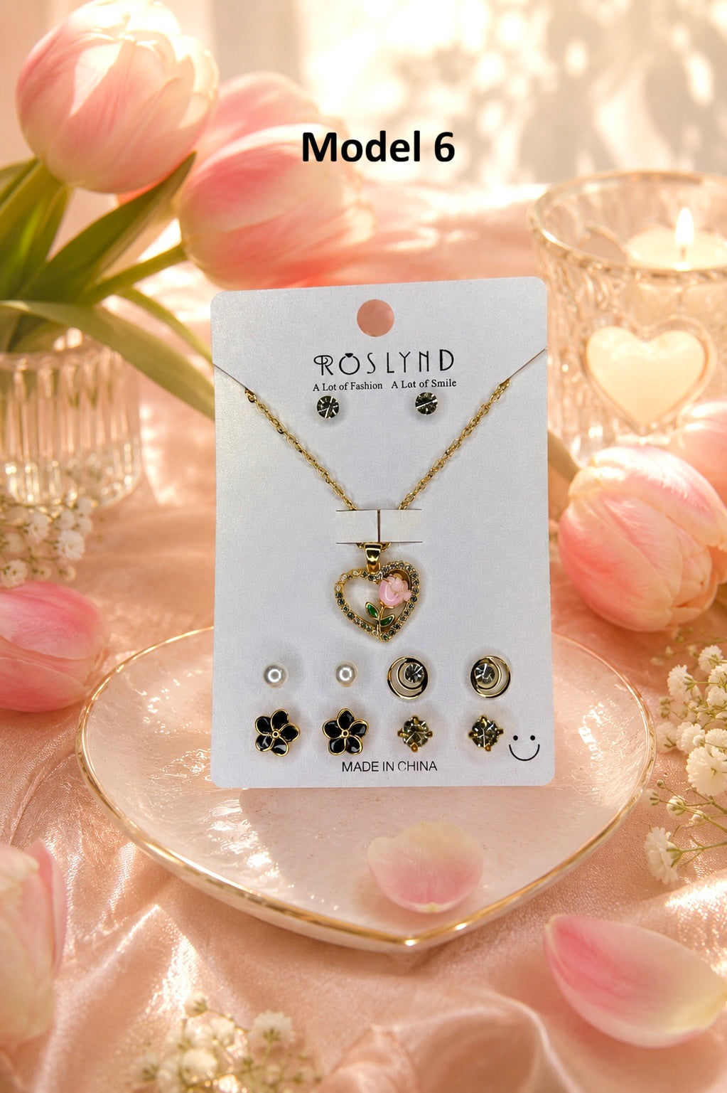 Korean Pendant and Studs Combo