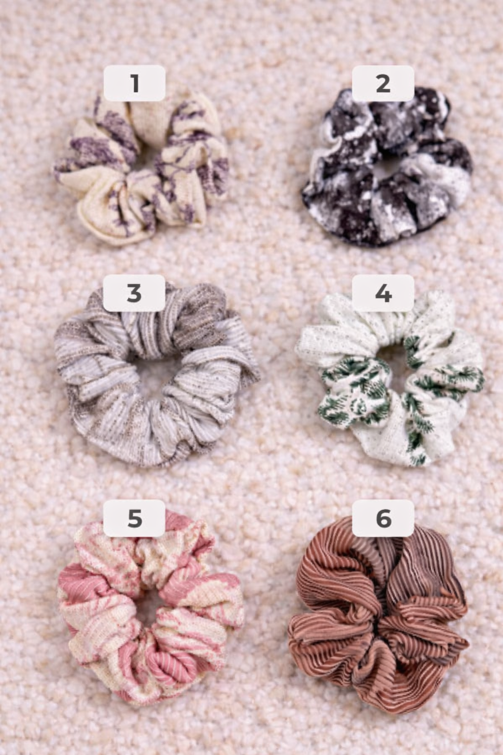 Korean Assorted Scrunchies