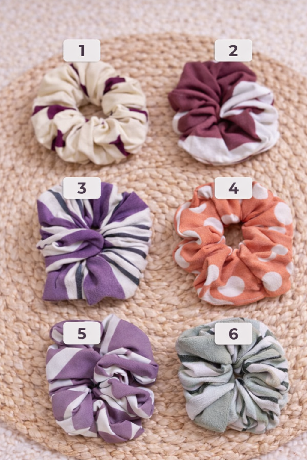 Korean Assorted Scrunchies