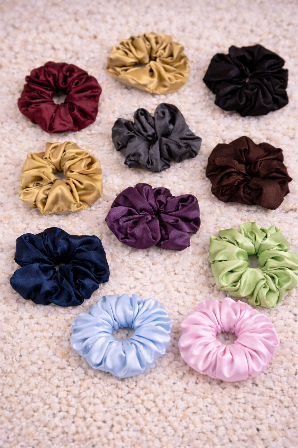 Assorted Premium Scrunchies - Nude & Pastels