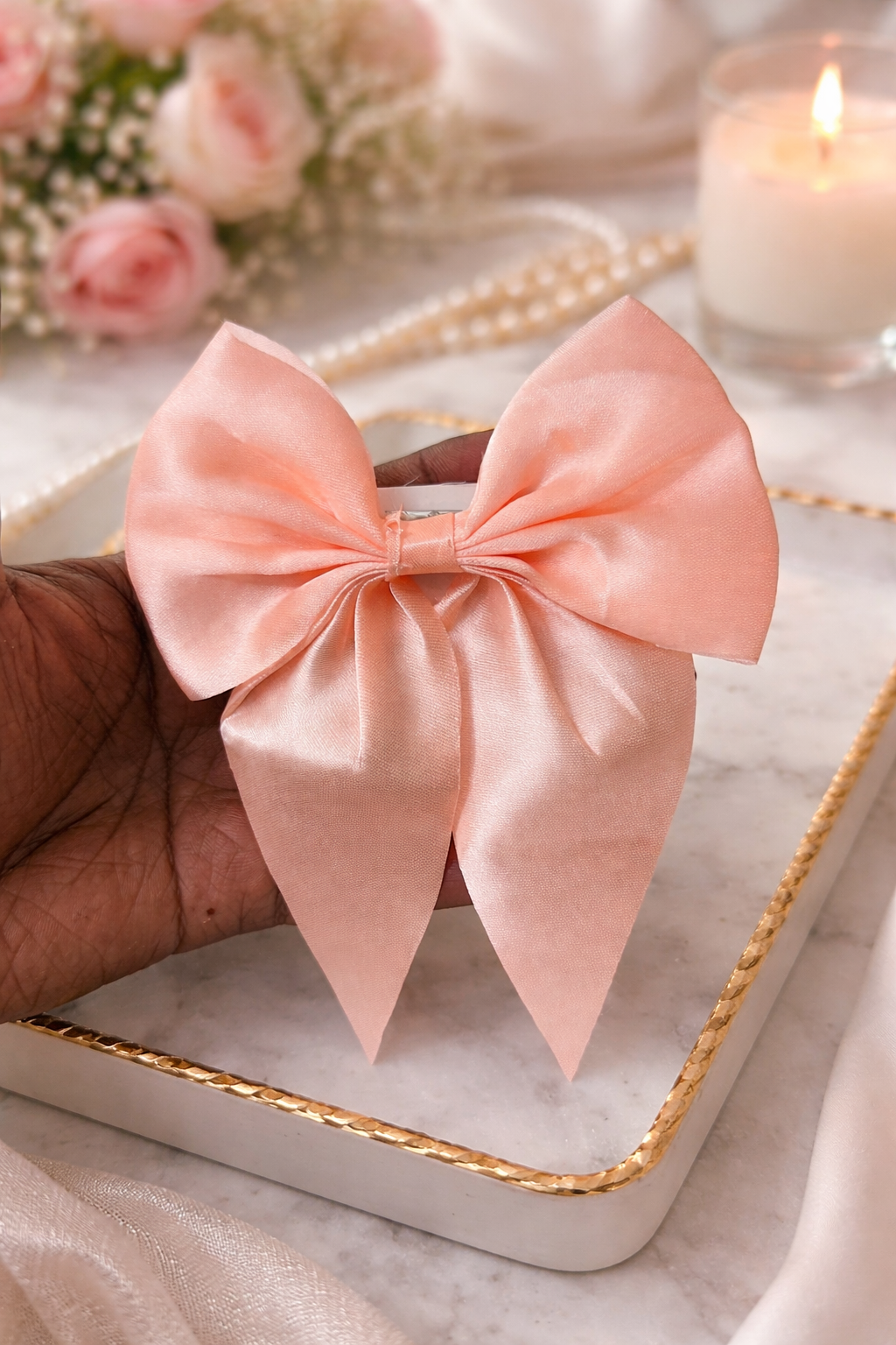 Satin Sailor Hair Bows