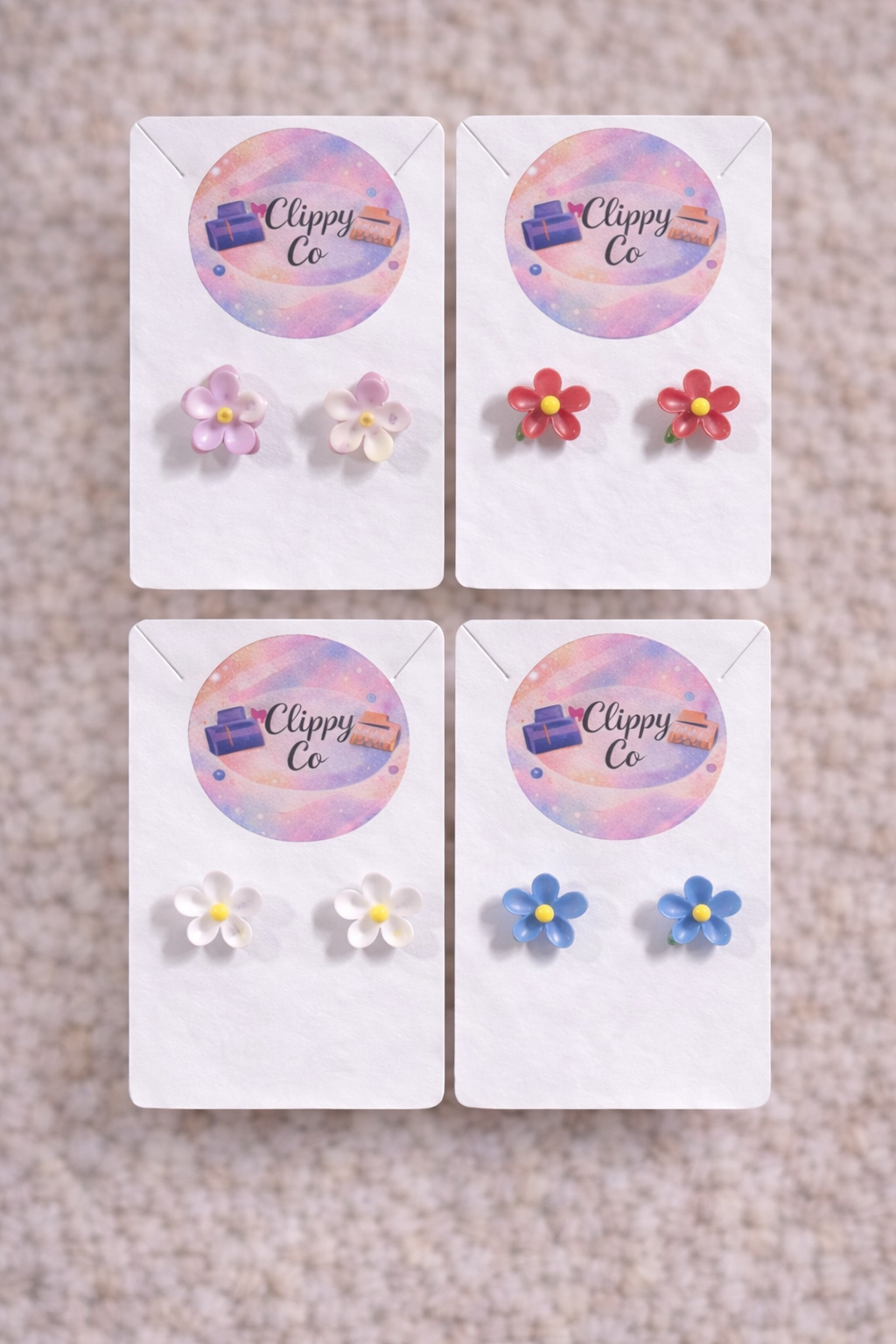 Mini Floral Studs - Assorted - 1 Pair