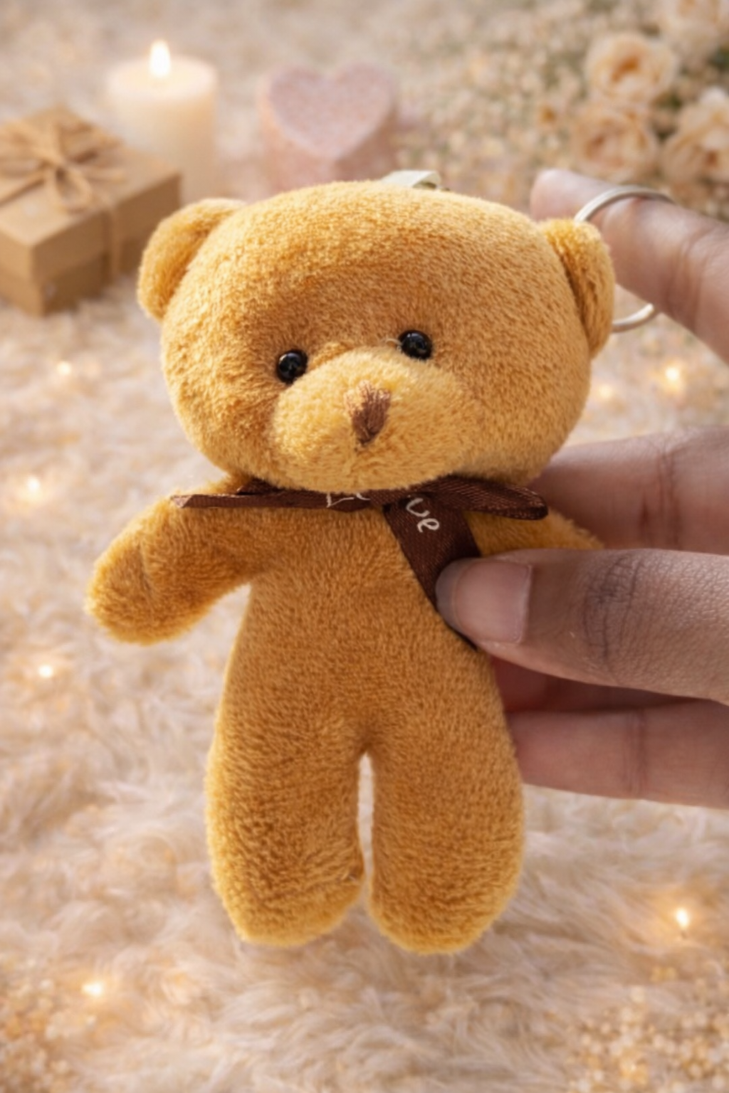 Cute Teddy Plushie Keychain