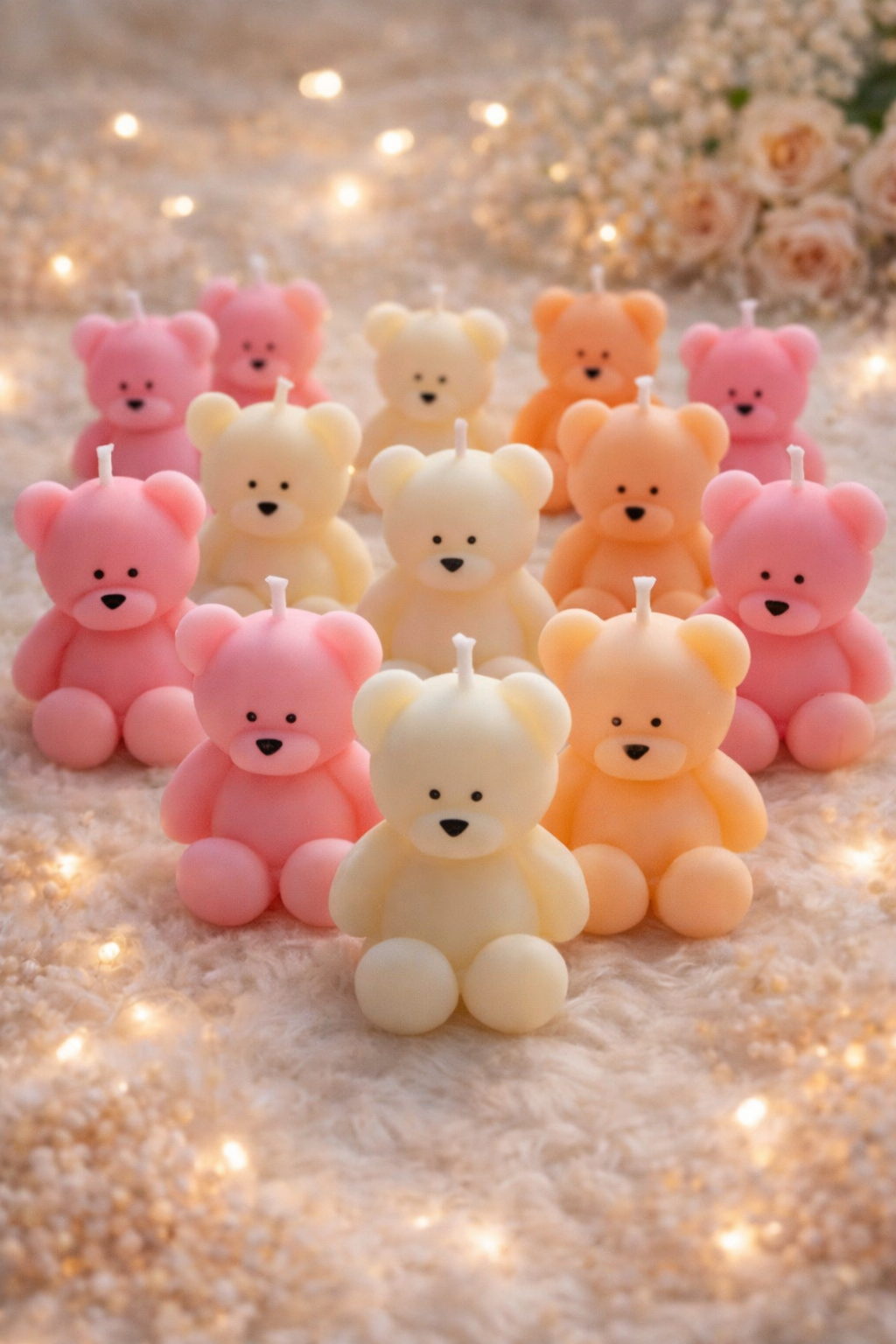 Cute Teddy Premium Scented Candles - 1pc