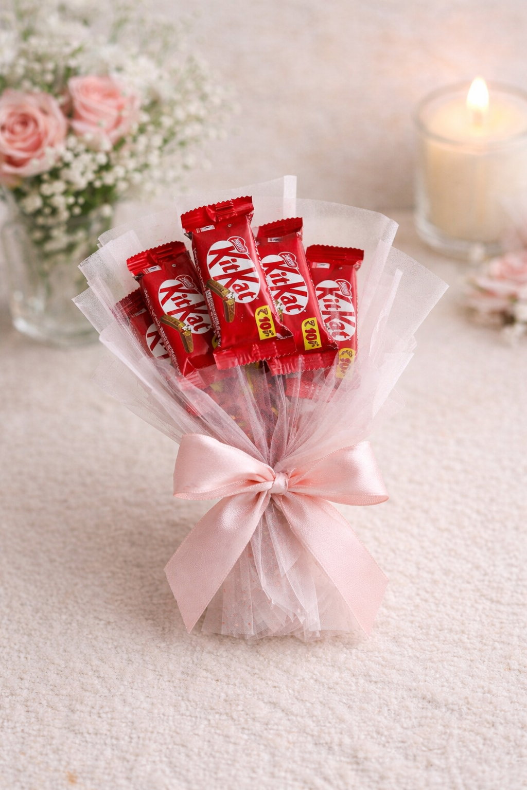 Cute Kit-Kat Chocolate Bouquet