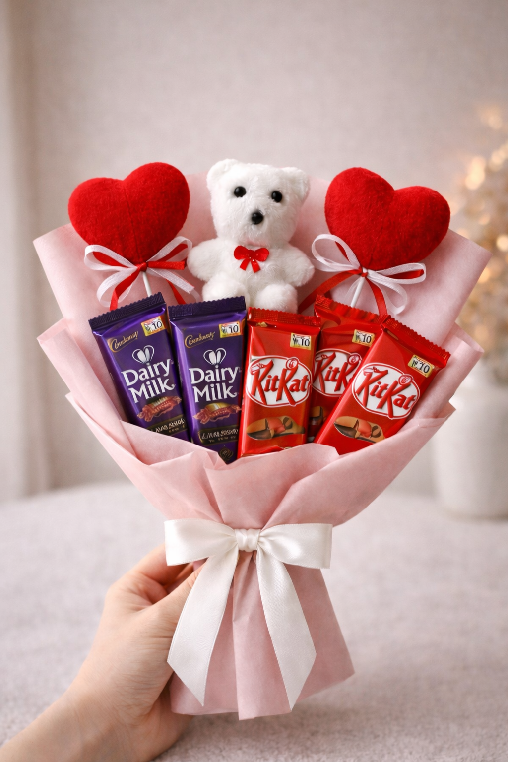 Customised Chocolate Teddy Bouquet