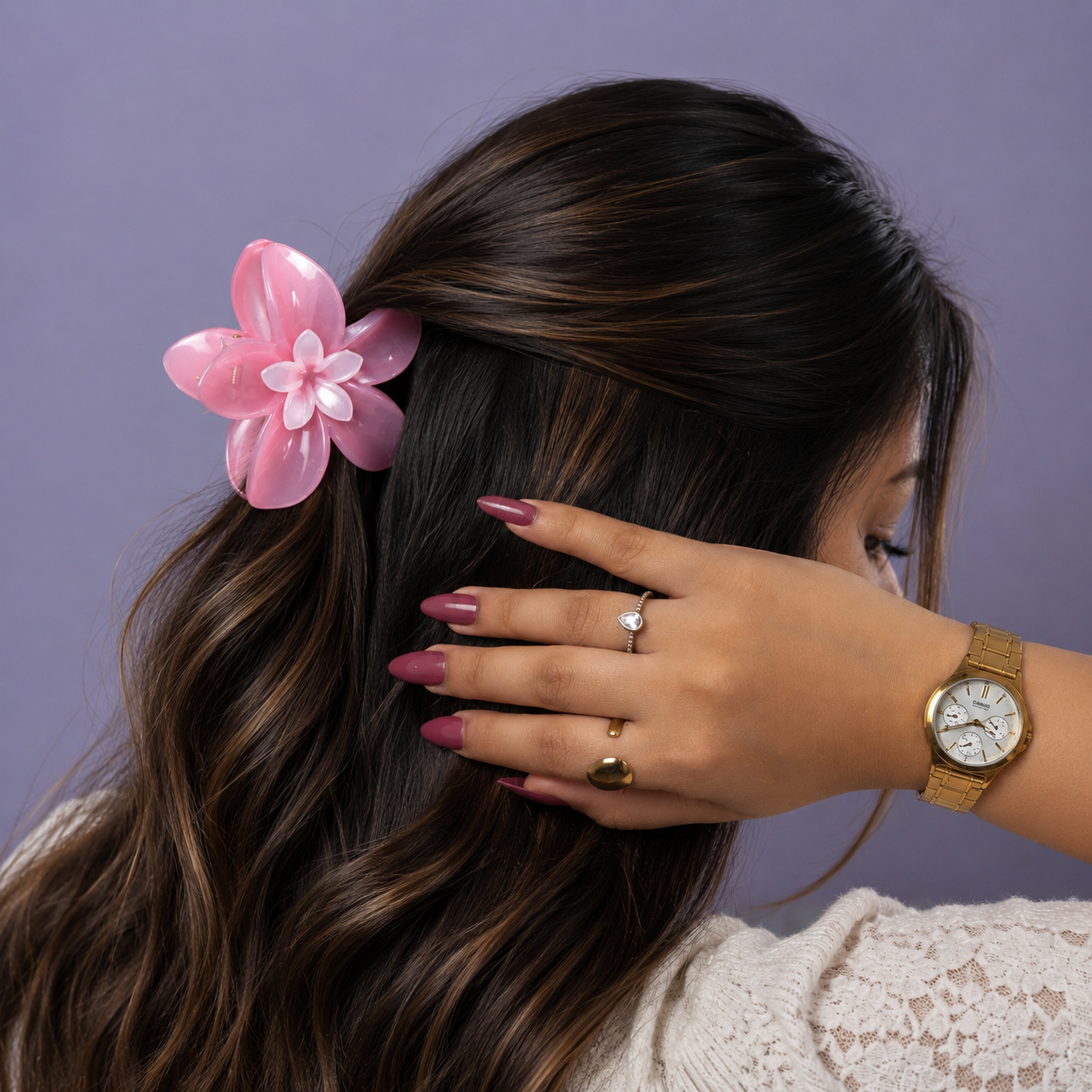 Trending Double Floral Pastel Claws