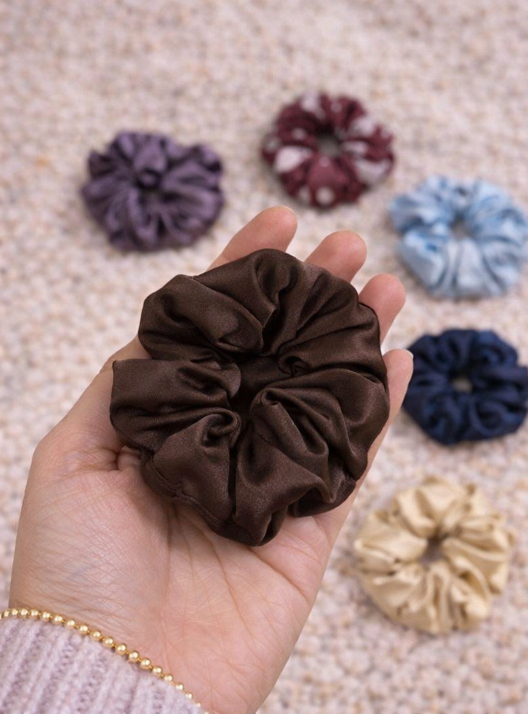 Assorted Premium Scrunchies - Nude & Pastels