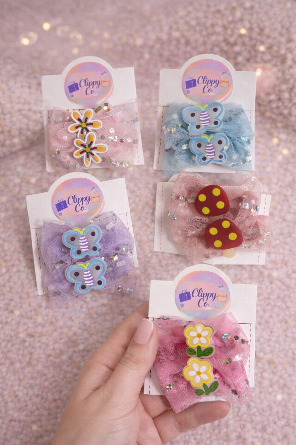 Assorted Sliding Clips - Nature Inspired