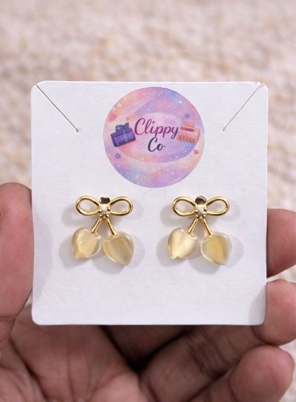 Heart and Tulips - Assorted Earrings - 1 Pair