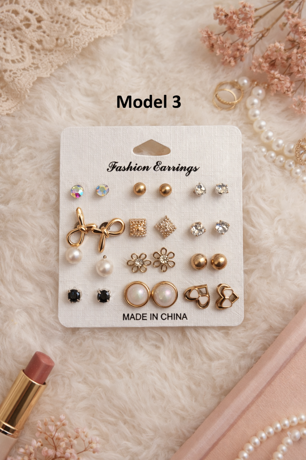 Stylish and Elegant Assorted Earring Card