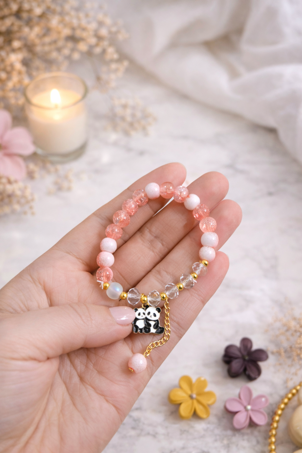 Premium Charm Bracelet - Glossy Beads