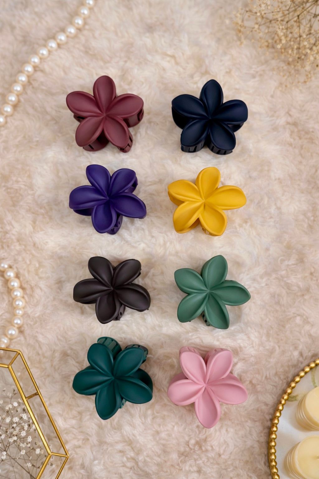 Assorted Pastel Floral Claws