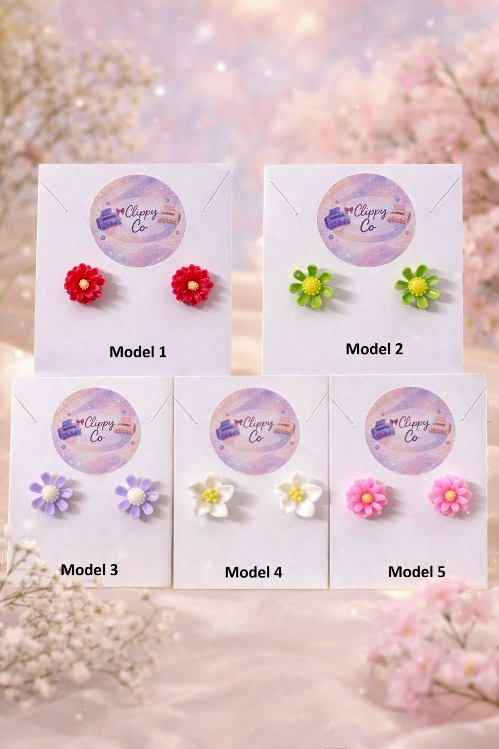 Cute Assorted Mini Flora Studs
