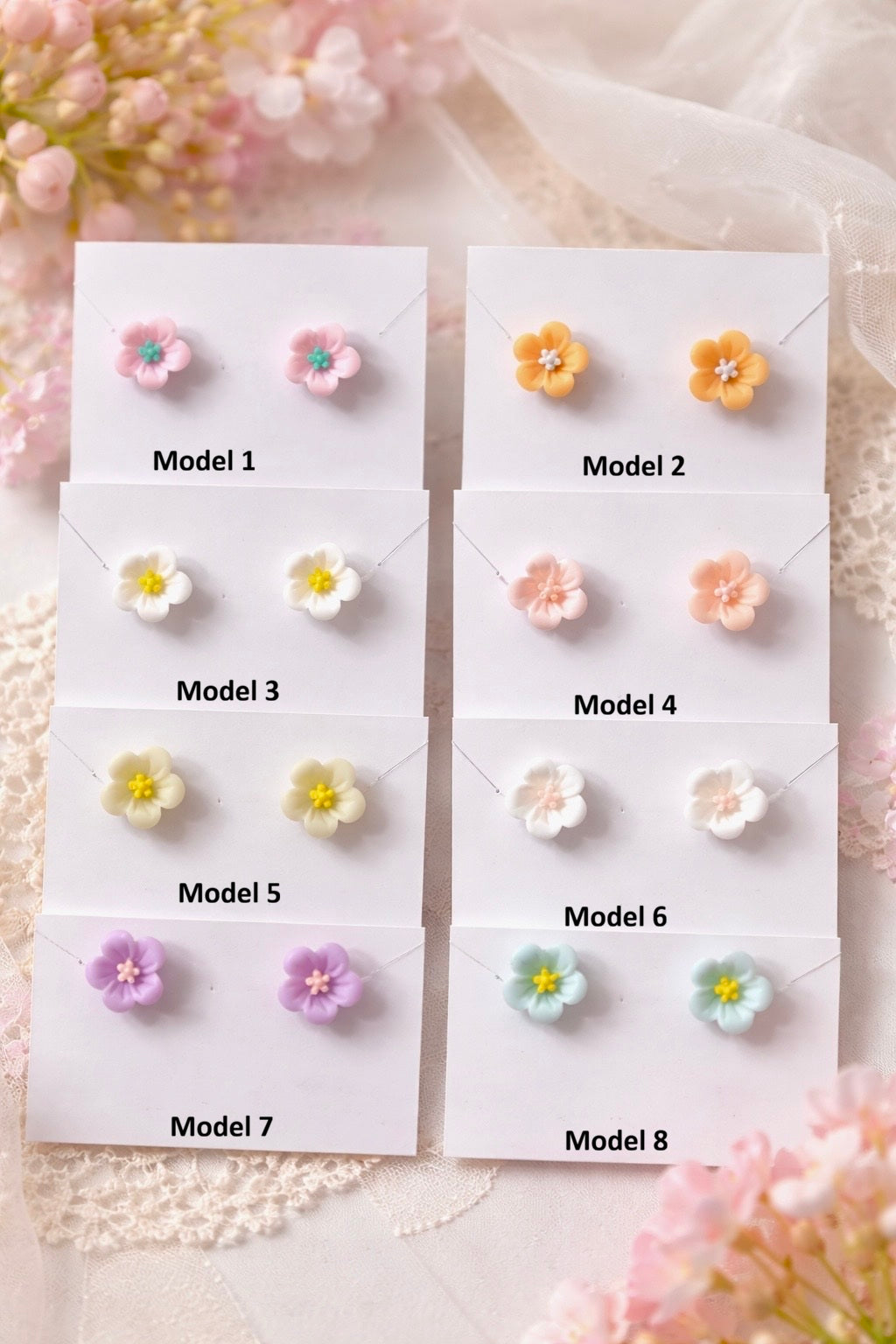 Cute Assorted Mini Floral Studs