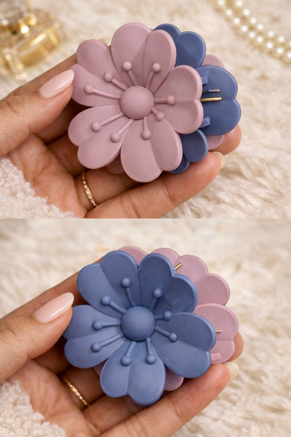 Latest Trending Dual Color Floral Claws