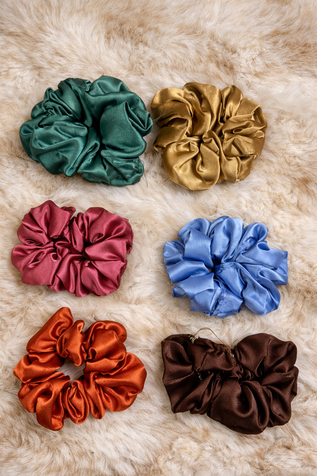 Premium Glossy Scrunchies