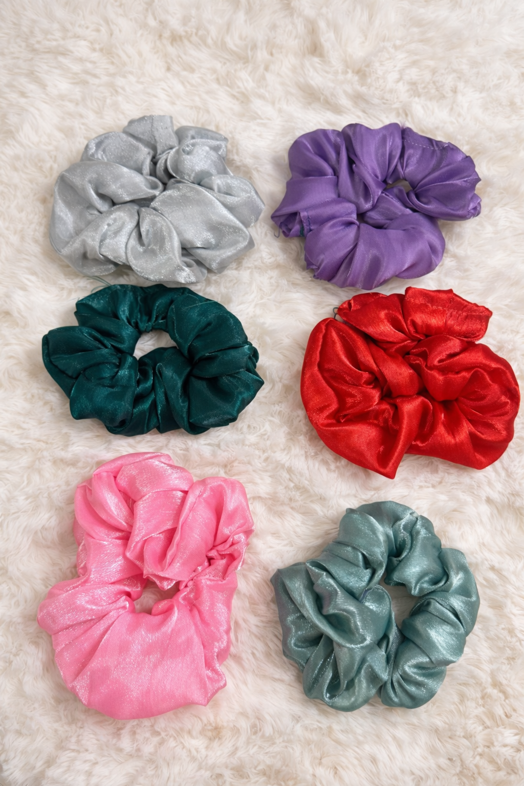 Premium Thick Glossy Scrunchies