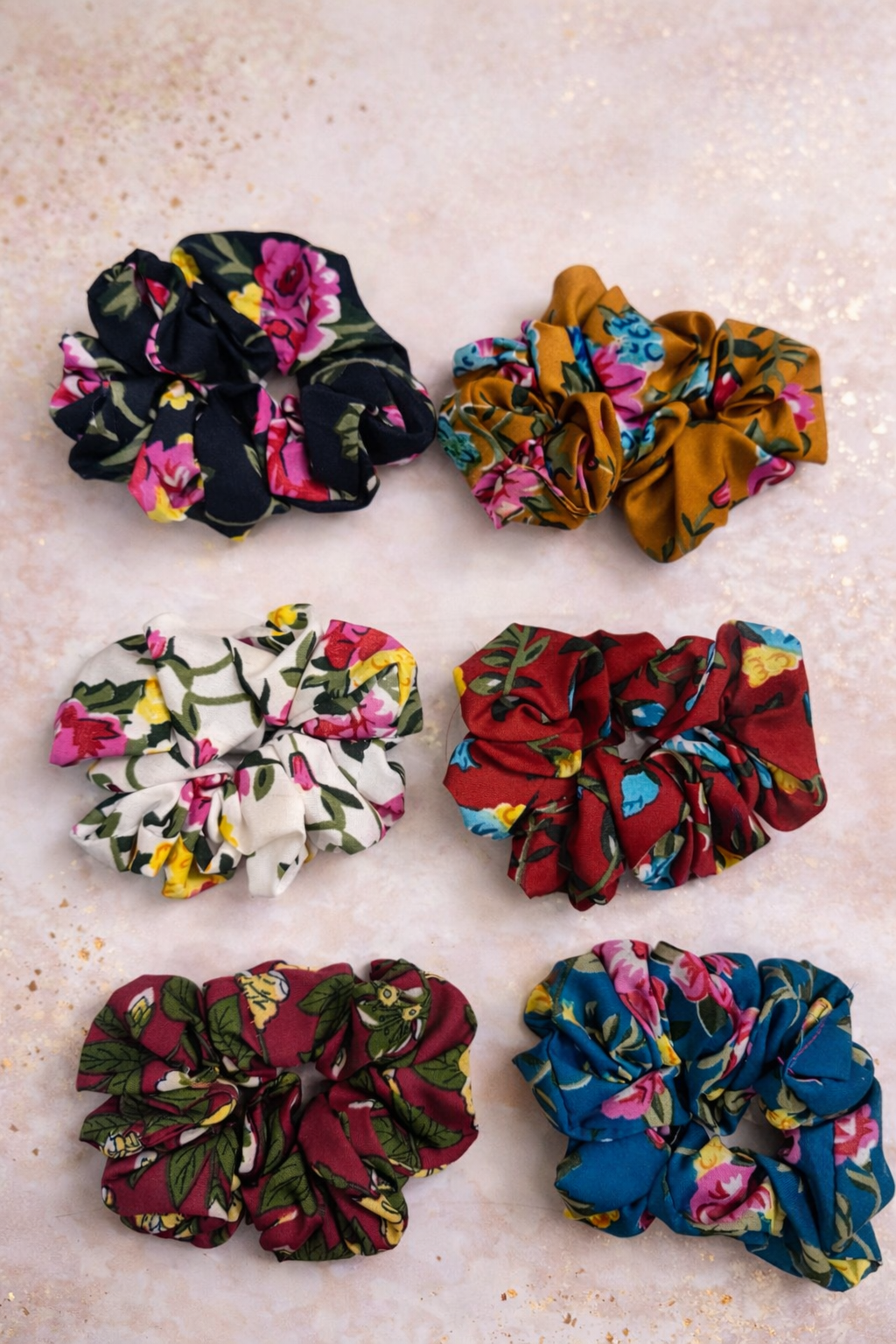 Assorted Korean Printer Scrunchies