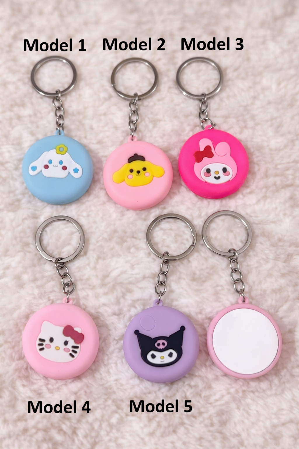 Cute Assorted Mirror Keychains