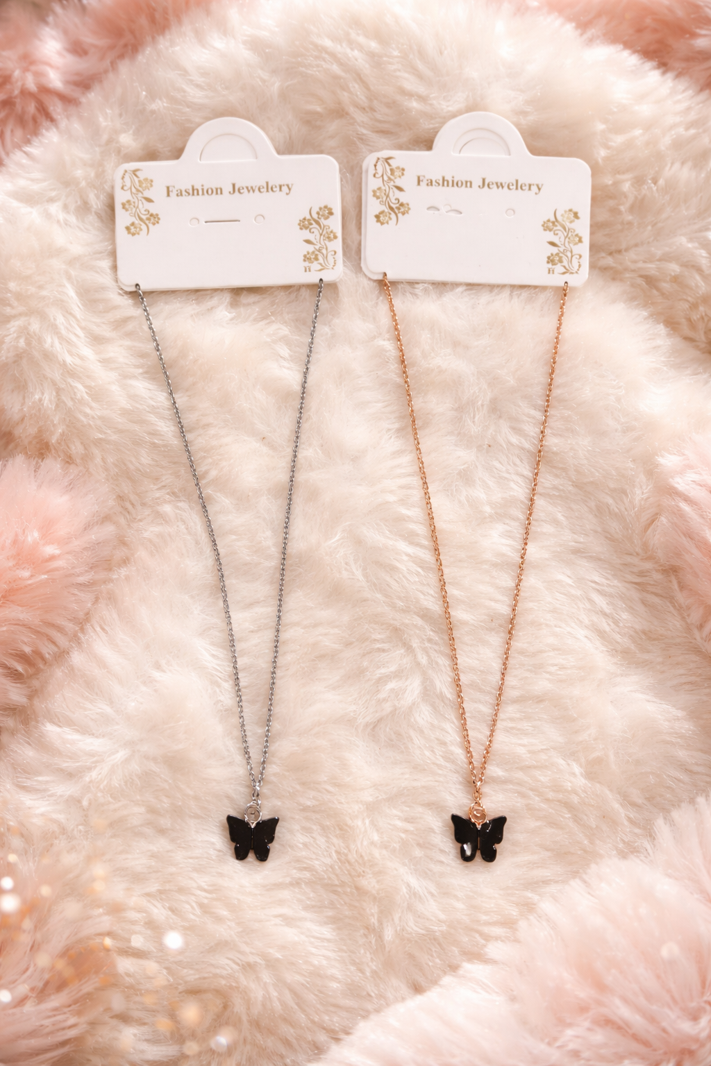 Minimal Butterfly Pendant with Chain