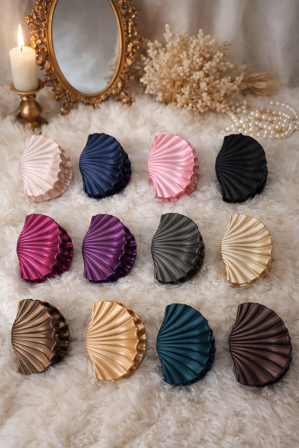 Trending Metallic Shiny Shell Claws