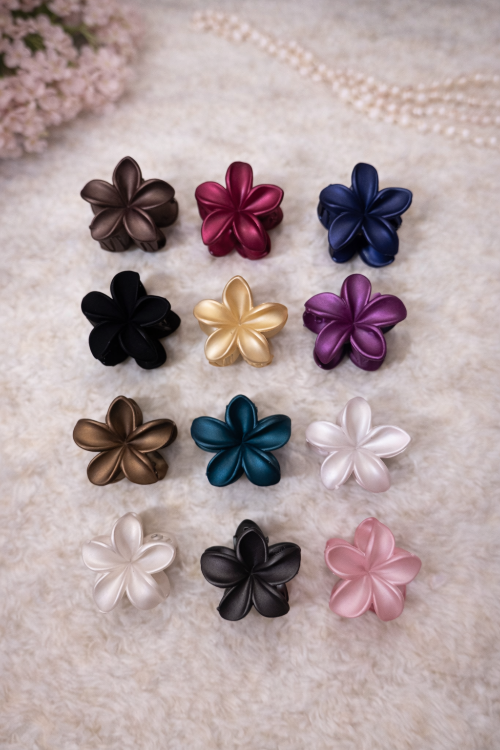 Trending Metallic Matte Floral Claws