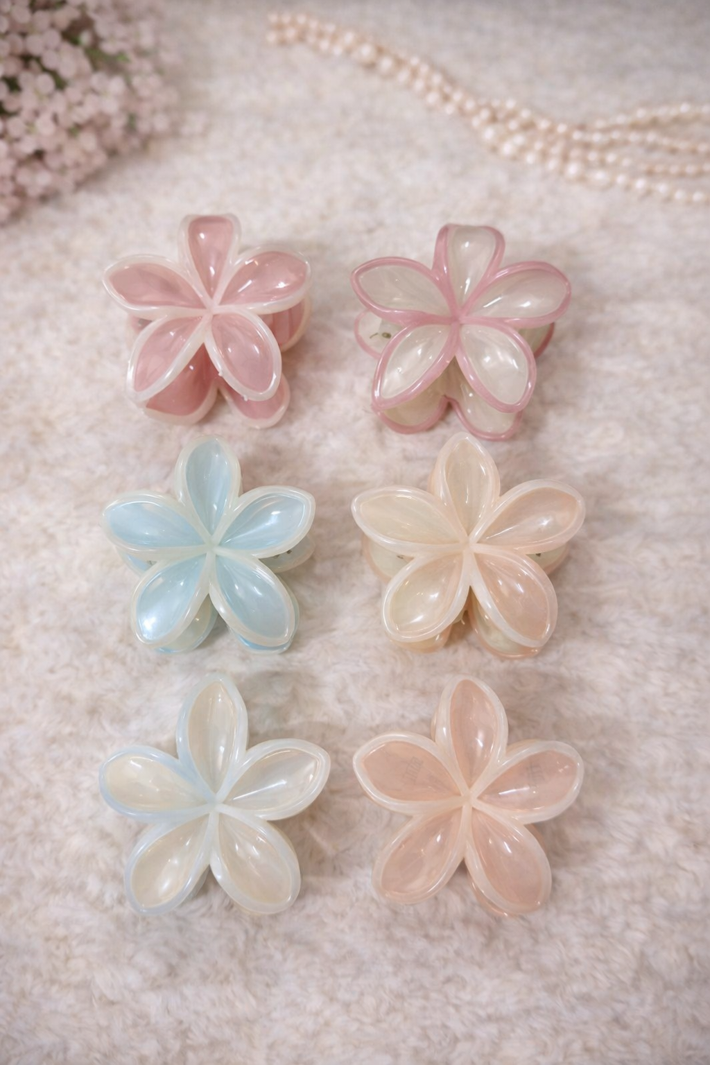 Premium Pastel Floral Claws - Large