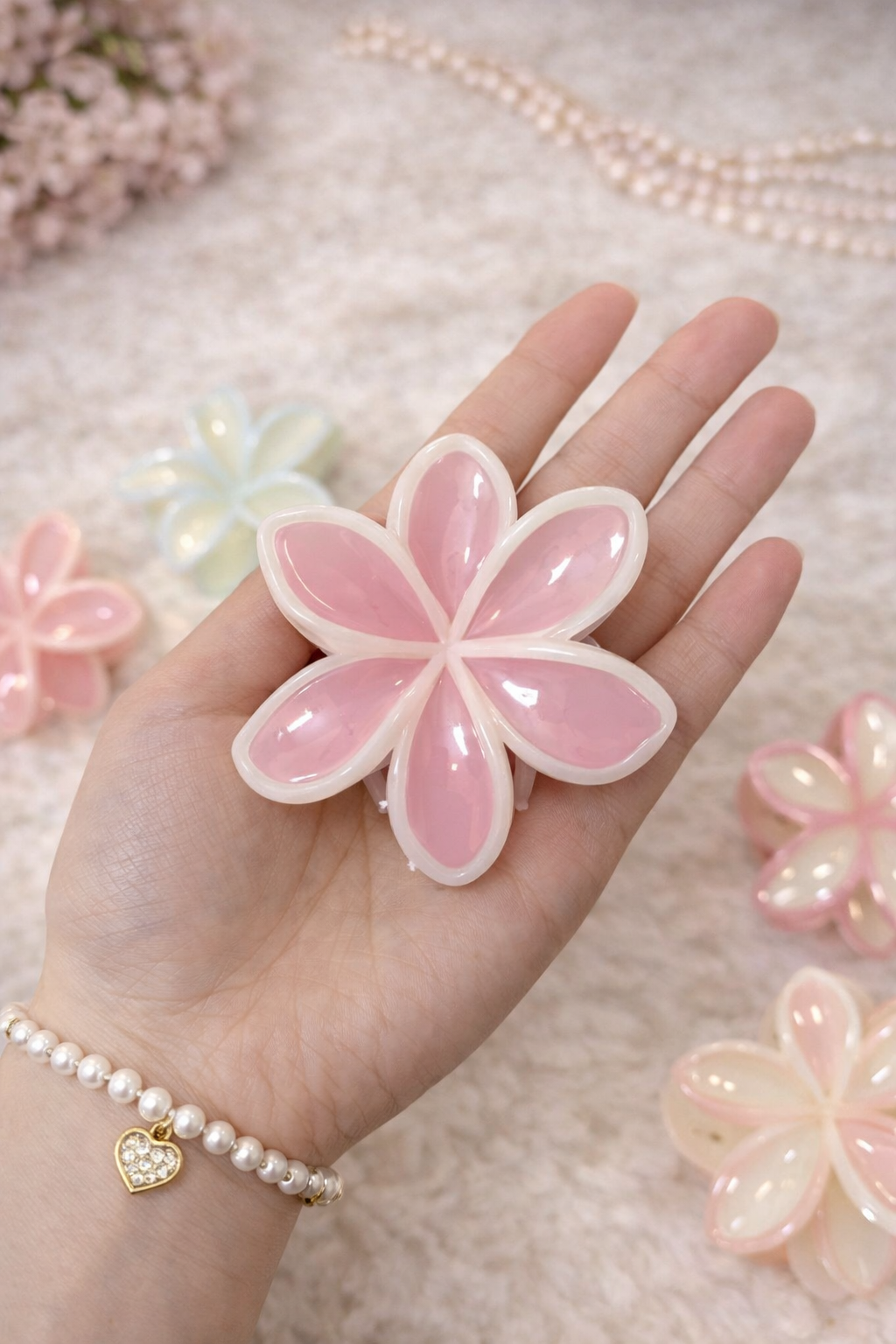 Premium Pastel Floral Claws - Large