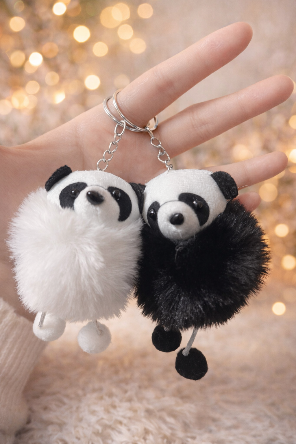 Panda Hanging Stuffed Toy Keychain