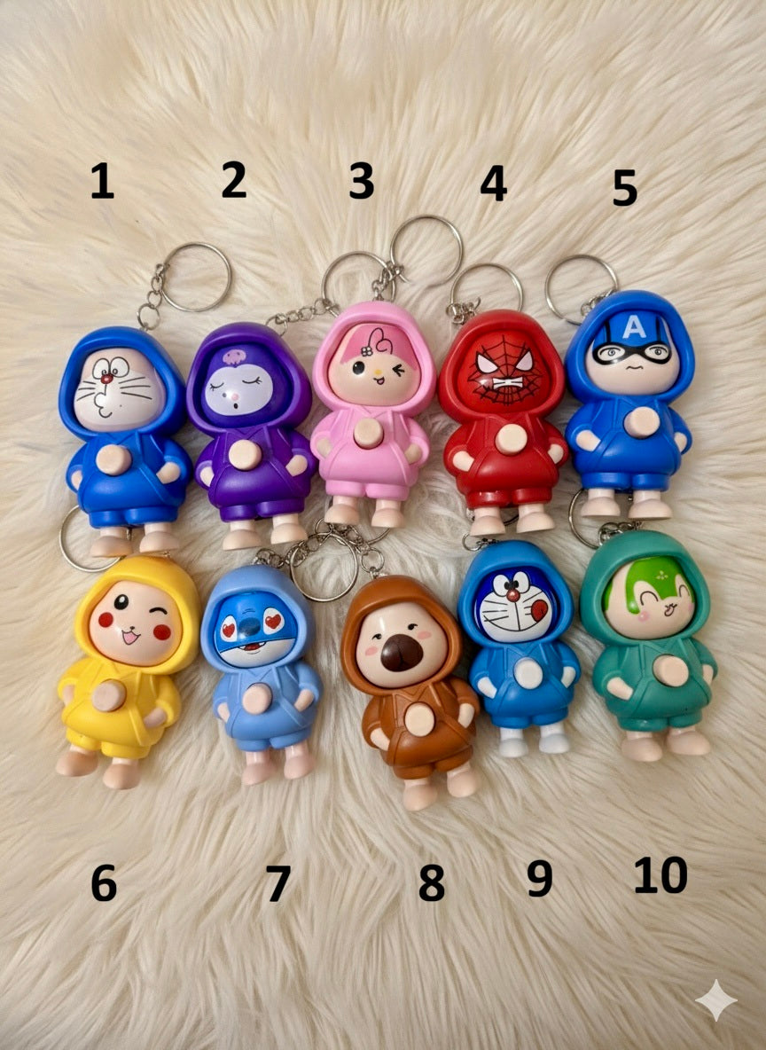 Rolling Face Unique Keychain