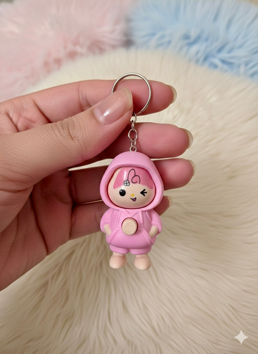 Rolling Face Unique Keychain