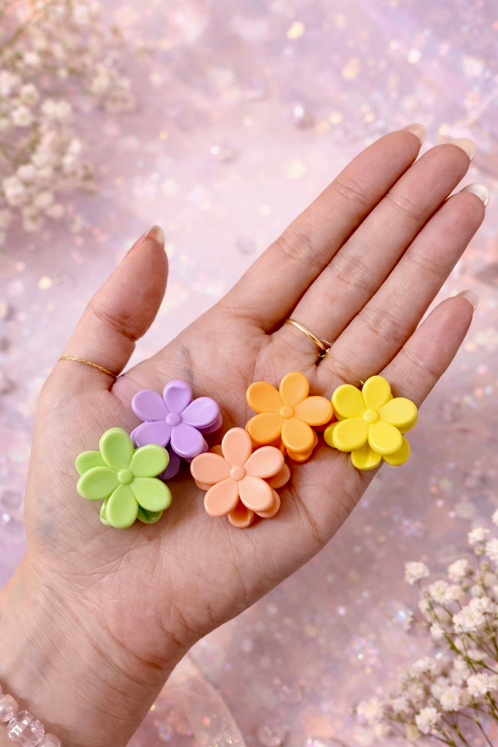 Mini Floral Claws - Assorted Pack of 3