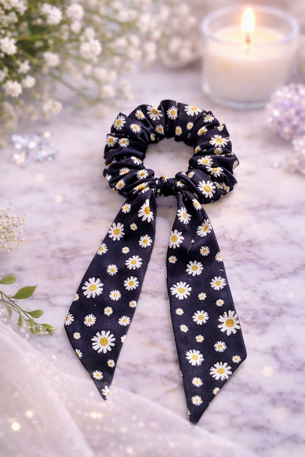 Premium Handmade Floral Tail Scrunchies