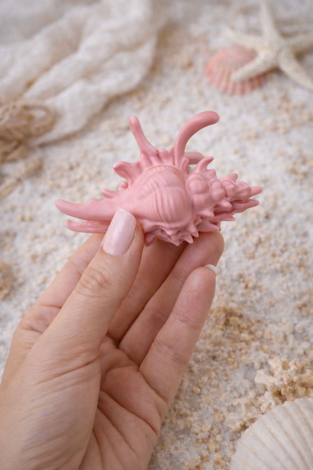 Unique Conch Shell Claw Clips