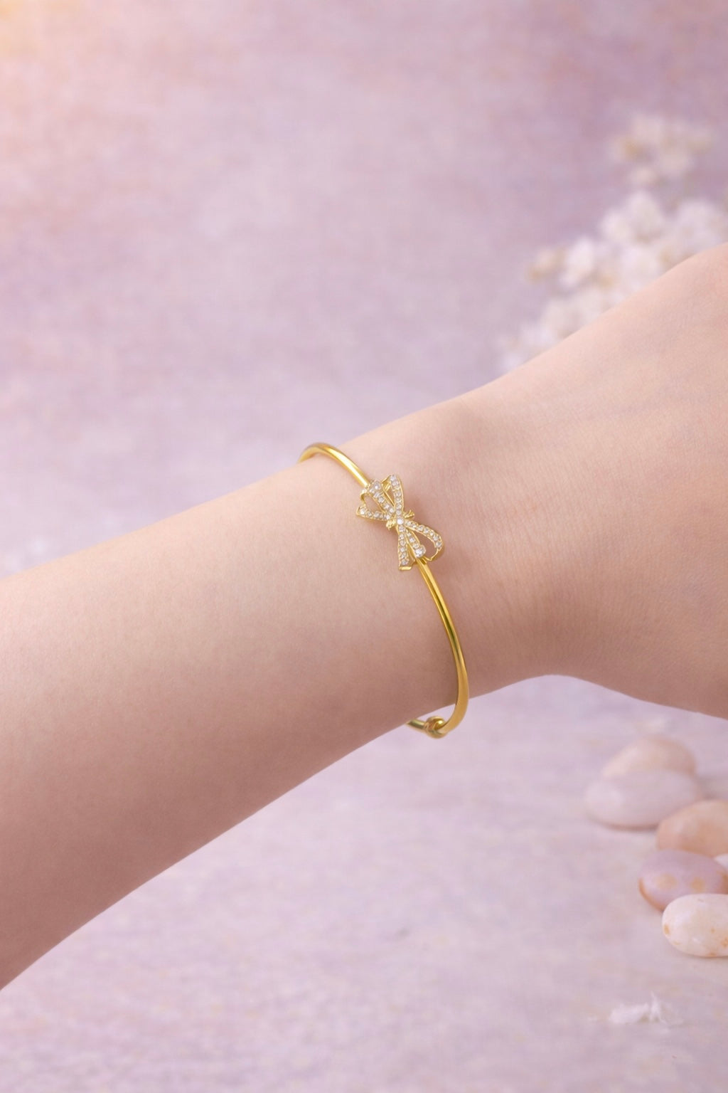 Metal Golden Bow Bracelet