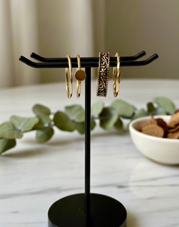 4 Piece Golden Ring Set