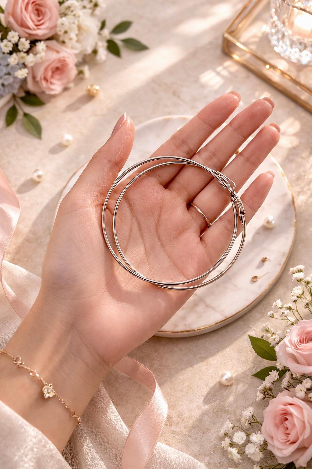 Big Size - Metal Hoop Earrings