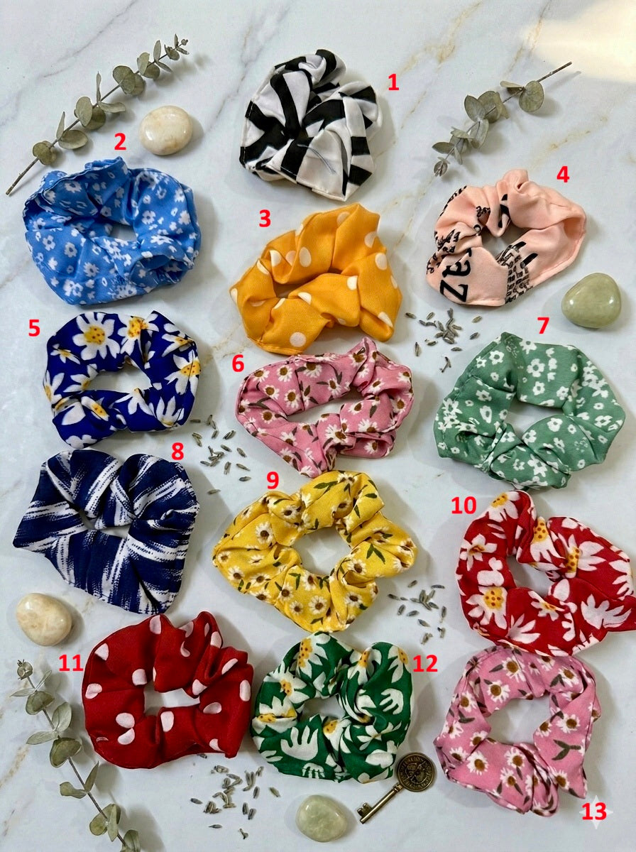 Assorted Printed Scrunchies