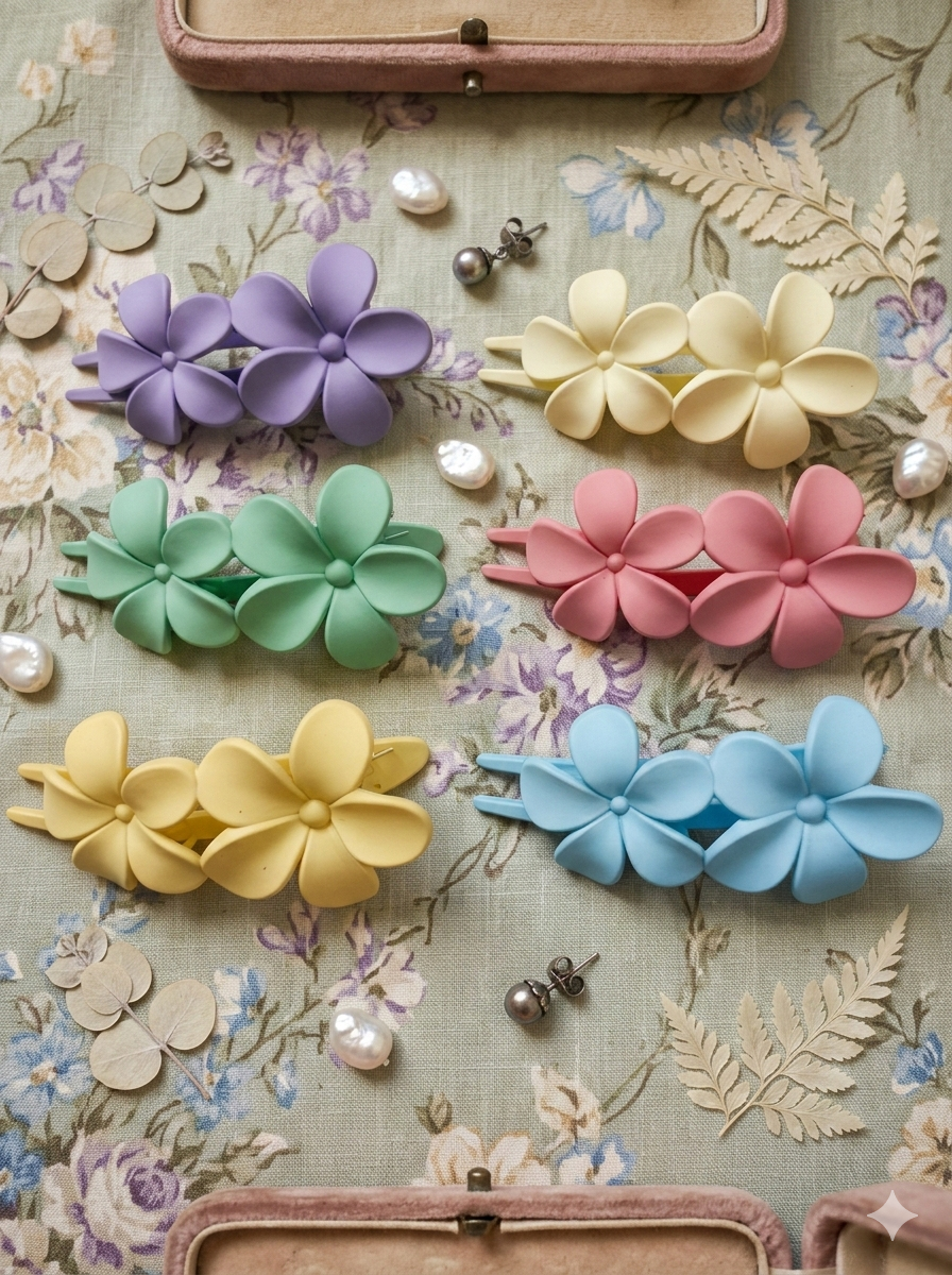 Double Floral Alligator Claws