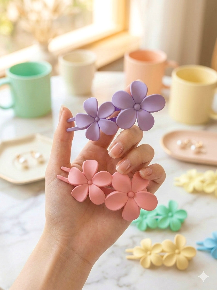 Double Floral Alligator Claws