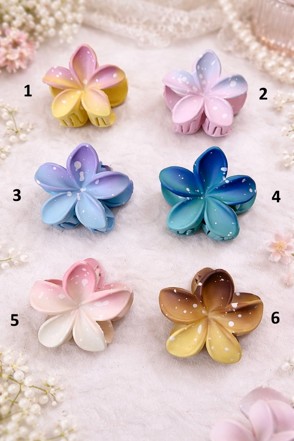 Dual Shade Splash Floral Claws