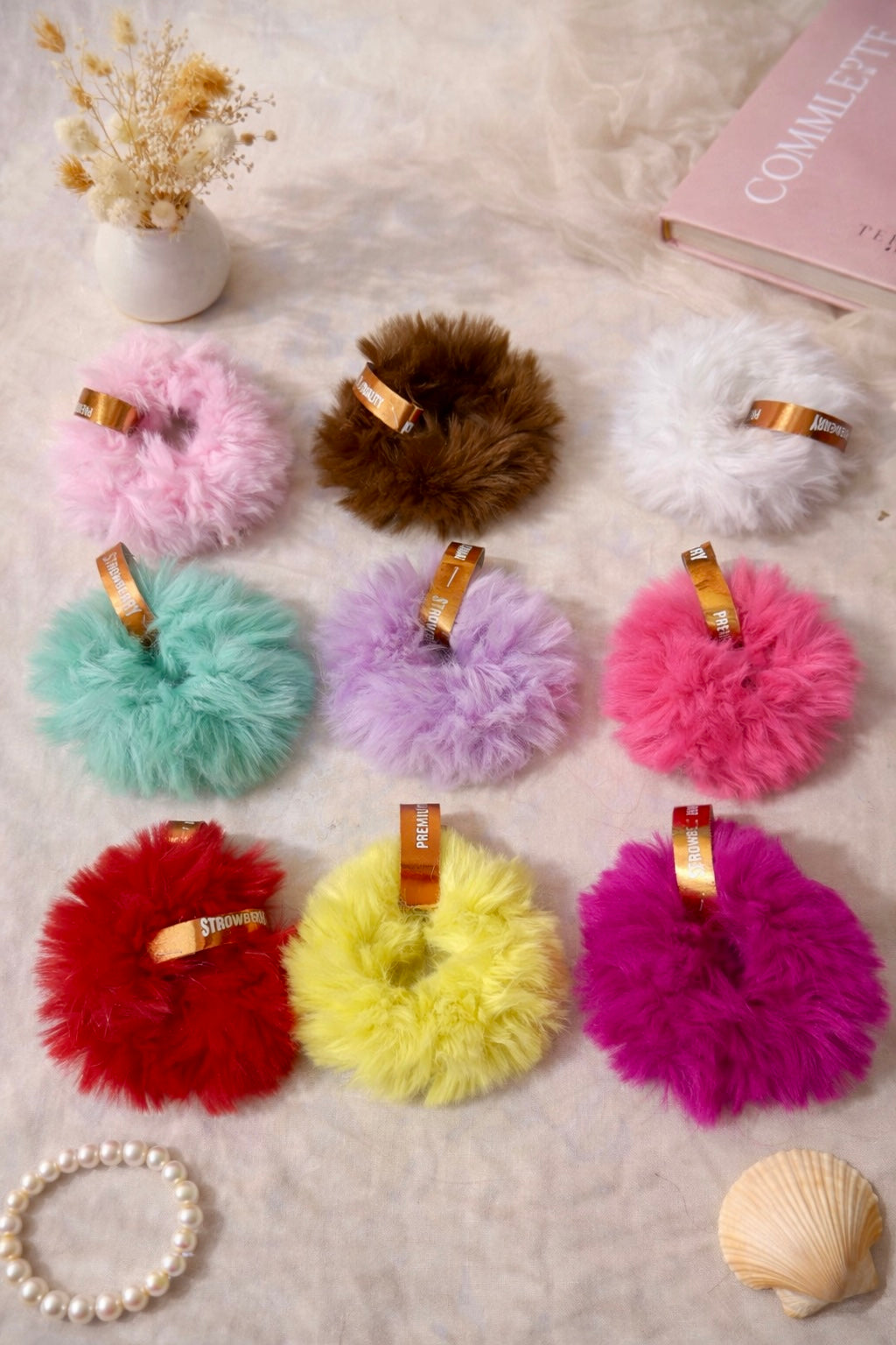 Fur Hair Bands / Hair Ties
