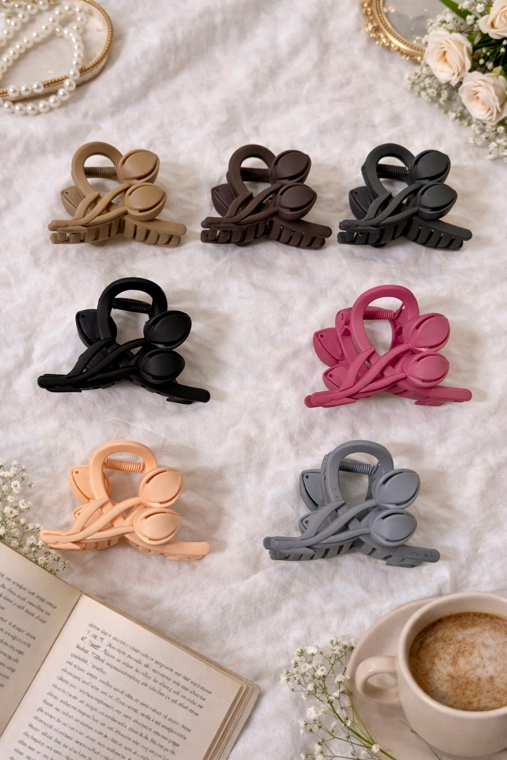 Korean Double Tulips Matte Claw