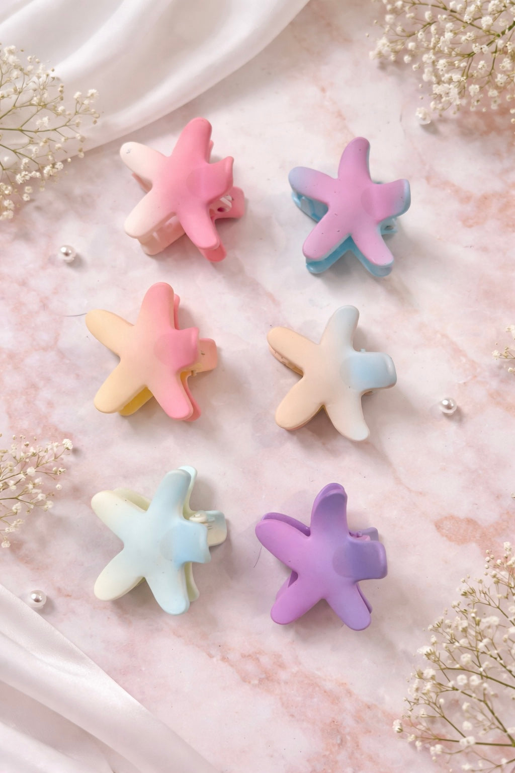 Dual Shade Pastel Starfish Claw - Small