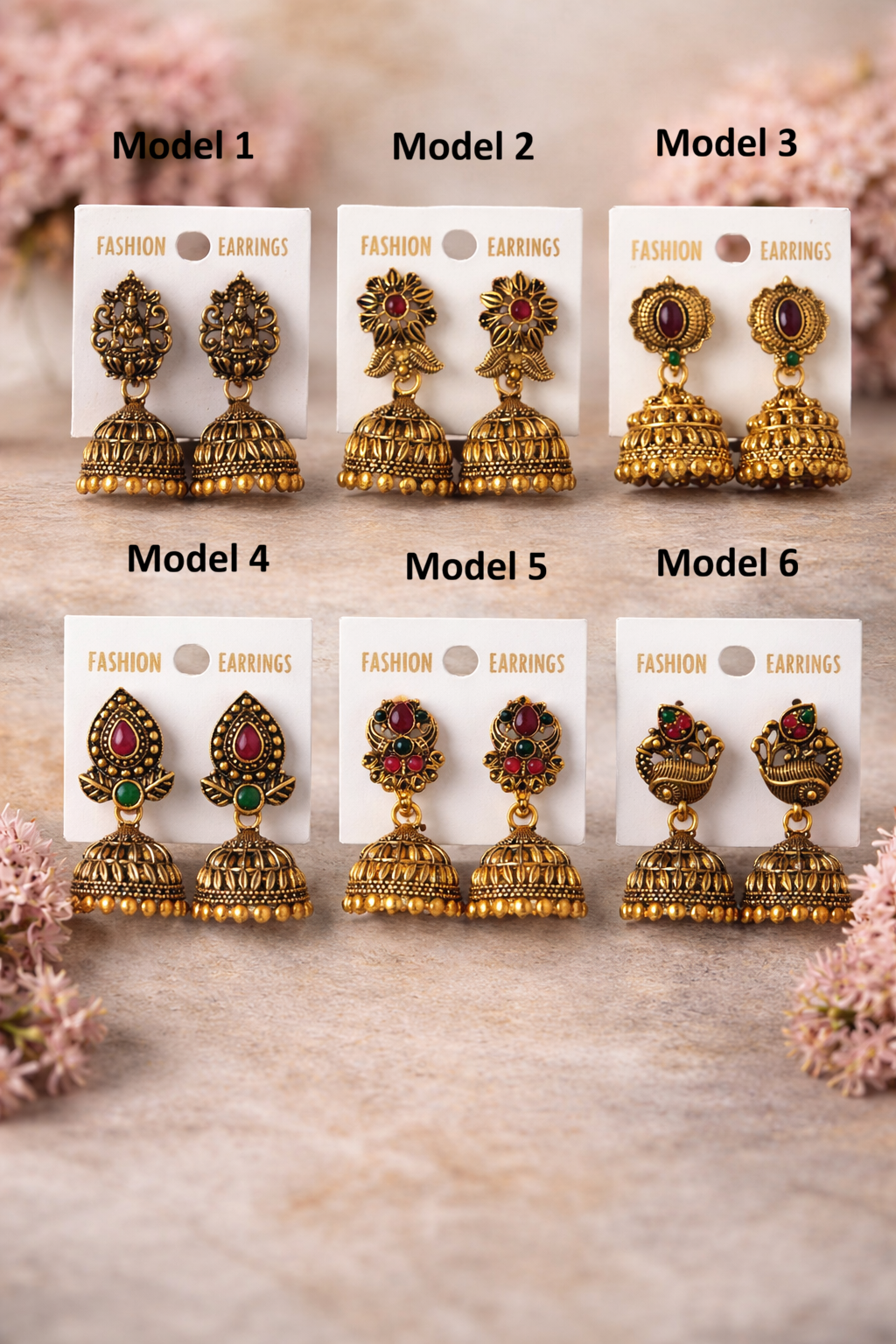 Oxidised Gold Jhumkas